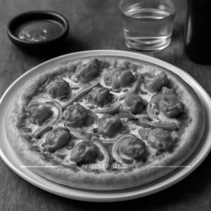 Chicken tandoori pizza