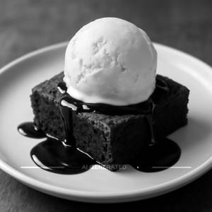 Chocolate Brownie With Ice Cream