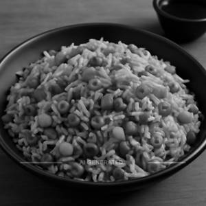 Veg Burn Garlic Fried Rice 