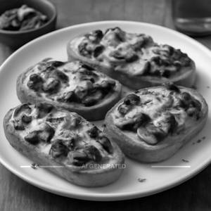 Mushroom Cheese Bruschetta