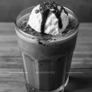 Chocolate cold coffee with icecream