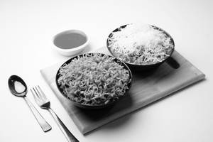 Veg Fried Maggi + Cheese Vegetable Maggi
