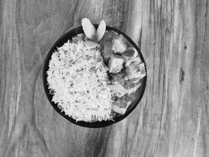 Fried Rice With Chili Paneer Gravy