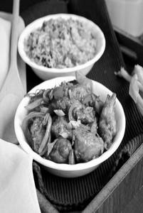 Chicken Fried Rice With Chilly Chicken
