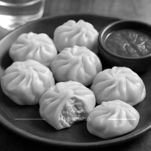 Paneer steamed momos