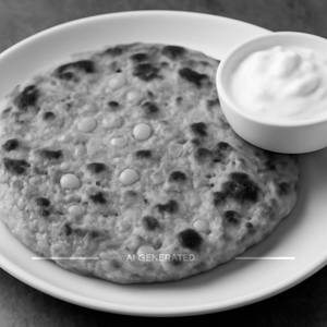 Corn Paratha With Curd