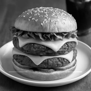 Double cheese veg burger