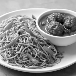 Veg noodles + veg manchurian