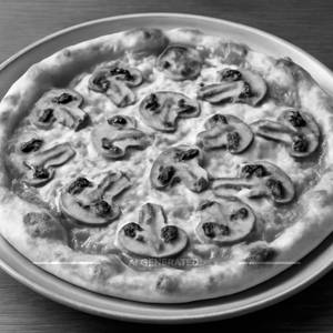 Mushroom pizza