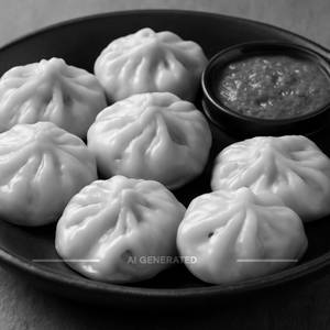 Chicken cheese momos [8 pieces]