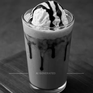 Cold coffee with ice cream