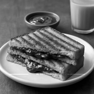 Chocolate sandwich grilled