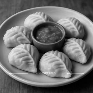 Veg steamed momos [6 pieces]