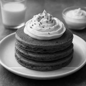 Red velvet pancake
