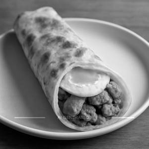 Double egg chicken roll