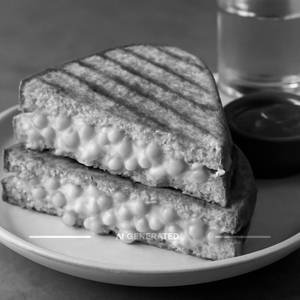 Corn Cheese Grilled Sandwich