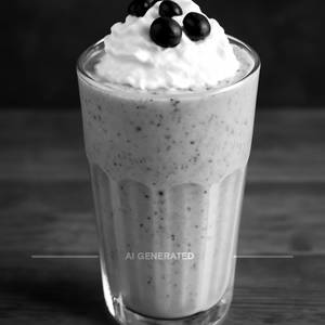 Blackcurrant milkshake