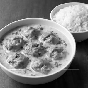 Kadhi Pakoda With Rice