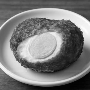 Boiled egg fry