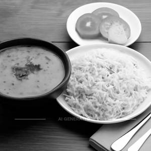 Dal fry with jeera rice