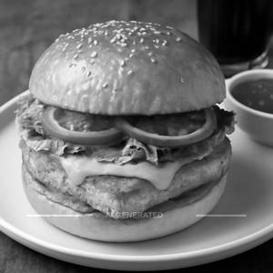 Panner cheese burger