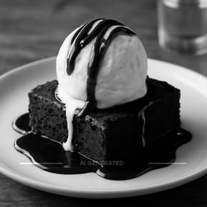 Brownie With Ice Cram