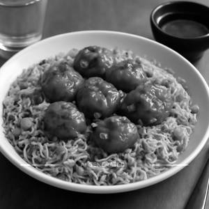 Chicken Manchurian Fried Rice