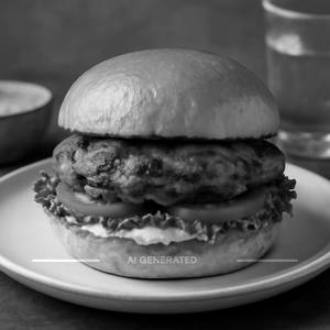 Tandoori chicken burger