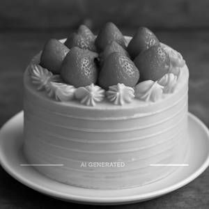 Eggless Strawberry Cool Cake 1/2Kg