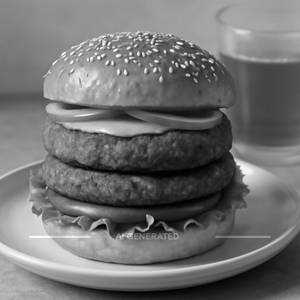 Veg double patty burger