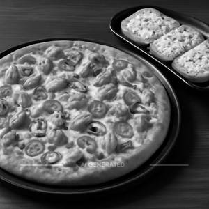 Chicken Chilli Pizza+Cheese Garlic Bread                                                                          