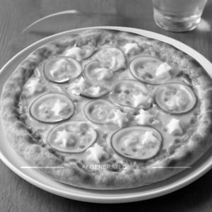 Cheese and onion pizza
