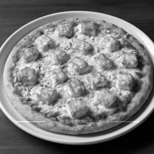 Cheesy paneer pizza