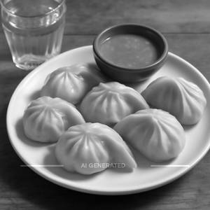 Veg Steamed Momos [6 Pieces]