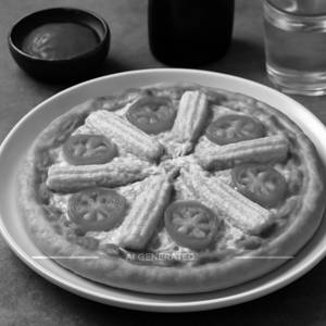 Baby Corn Pizza
