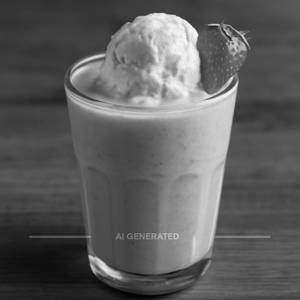 Strawberry Shake With Ice Cream