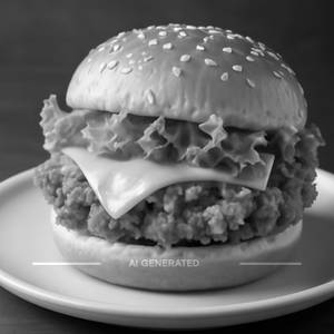 Classic Chicken Burger With Cheese
