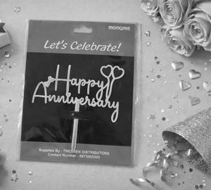 Happy Anniversary Cake Topper - Tmd 008