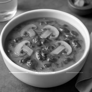 Mushroom With Spinach Soup