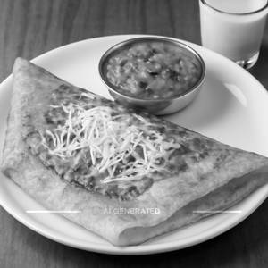 Cheese Pav Bhaji Dosa