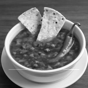 Veg Papad Mirchi Soup