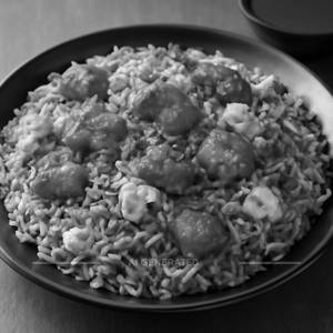 Schezwan Chicken Egg Fried Rice