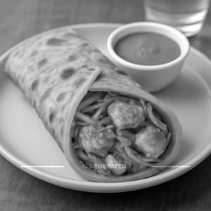 Paneer Shawarma In Paratha