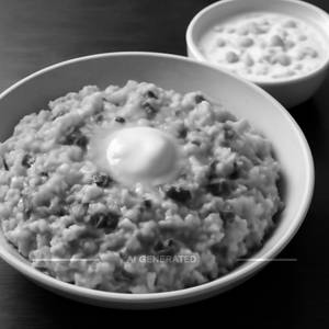 Butter Dal Khichdi+Boondi Raita                                                                          