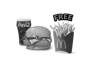 McSpicy Premium Veg Burger + Coke Combo (M), Get Free Fries (M)