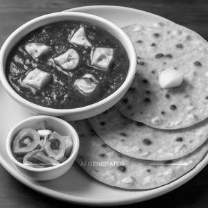 Palak Paneer & 3 Butter Phulka Combo