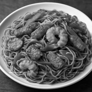 Non veg mix hakka noodles [full]
