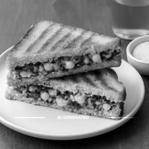 Spinach And Corn Sandwich