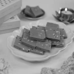 Blueberry Kaju Burfi