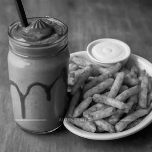 Nutella Shake+Masala Fries